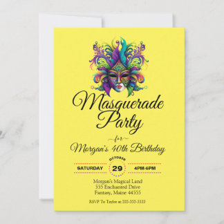 Masquerade masken Party Geburtstagseinladung Einladung