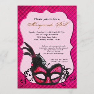 Masquerade Maskenball-Maskenverkleidung, Maskenbal Einladung
