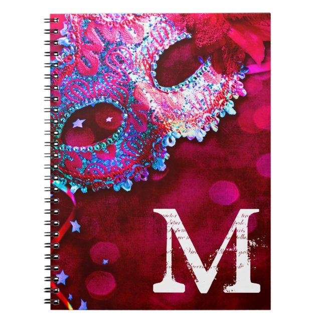 Masquerade Maskenkostüm Monogramm erste Note Buch (Vorderseite)