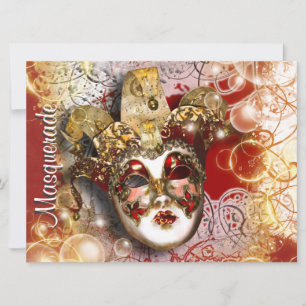 Masquerade Masquerade venezianisches Mardi Gras Pa Einladung