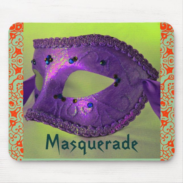 "Masquerade"-Mousepad - benutzerdefinierbar Mousepad (Vorne)