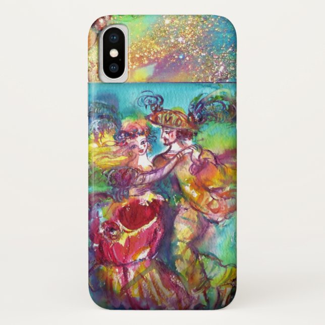 MASQUERADE NIGHT / CARNIVAL DANCE MONOGRAMM Case-Mate iPhone HÜLLE (Rückseite)