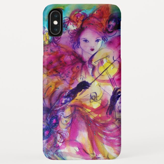 MASQUERADE NIGHT VIOLIN PLAYER / Venezianischer Ka Case-Mate iPhone Hülle (Rückseite)