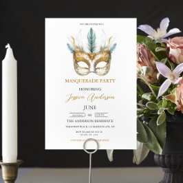 Masquerade Party Geburtstag Einladung