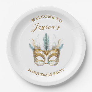 Masquerade Party Geburtstag Pappteller