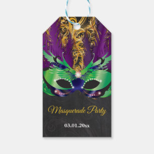Masquerade Party Magische Nacht Grün Lila Gold Geschenkanhänger