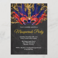 Masquerade Party Magisches Nachtrot