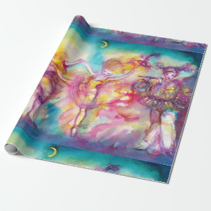 MASQUERADE-PARTY, Mardi-Gras-Masken, Tanz, Musik Geschenkpapier