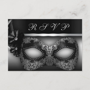 Masquerade Party UAWG Invite RSVP Karte