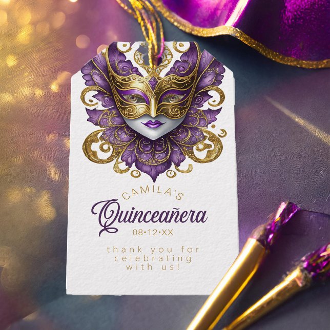 Masquerade Quinceanera Lila Gold ID1031 Geschenkanhänger (Von Creator hochgeladen)