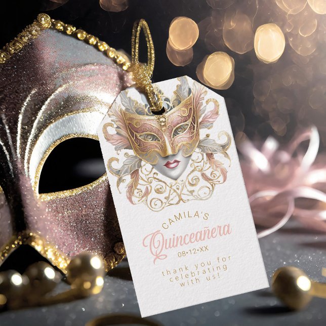 Masquerade Quinceanera Rose Gold ID1031 Geschenkanhänger (Von Creator hochgeladen)
