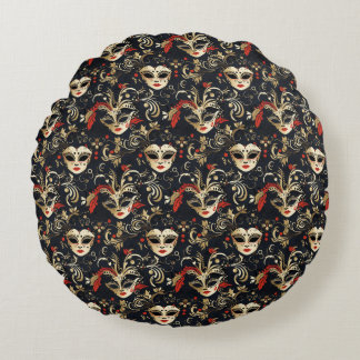 Masquerade Rundes Kissen