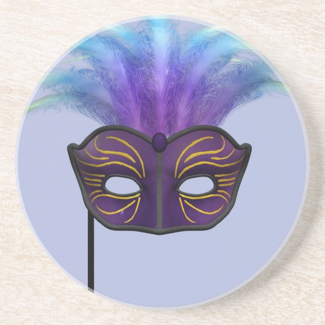 Masquerade Sandstein Untersetzer (Vorne)
