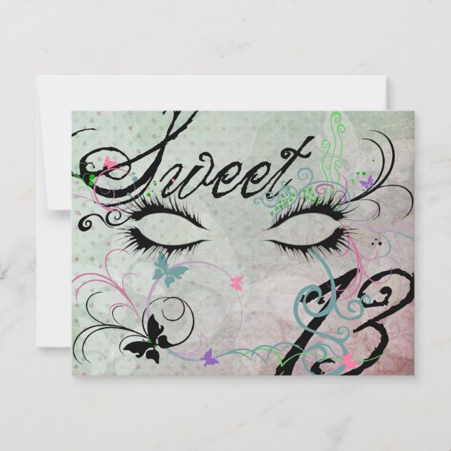 Masquerade Sweet 13 Invitations (Devant)