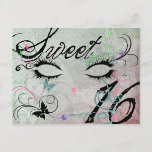 Masquerade Sweet 16 carte postale