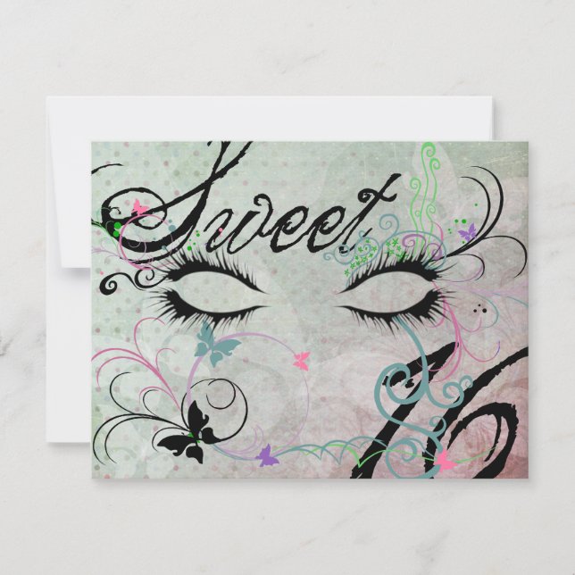 Masquerade Sweet 16 Invitations (Devant)