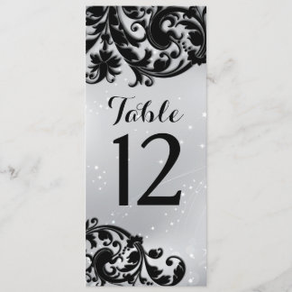 Masquerade-Tischnummer Einladung