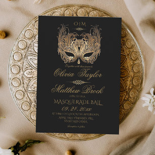 Masquerade Wedding Einladung