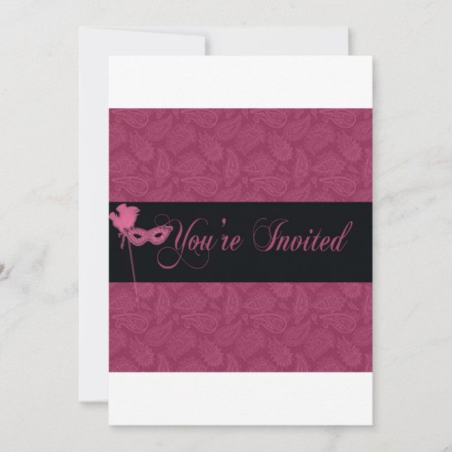 masqueradeball laden wieder mischte 09 ein einladung (Vorderseite)