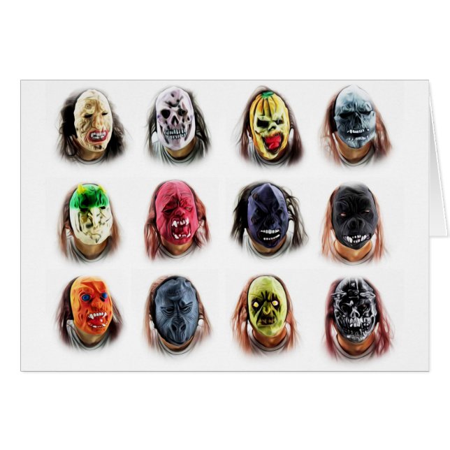 Masques effrayants drôles (Devant horizontal)