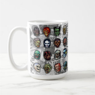 Masques Monster - Mug d'horreur rétro - (Variant b