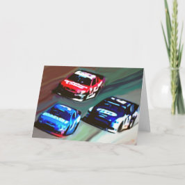 Masquez les cartes de voeux "de jour de course"