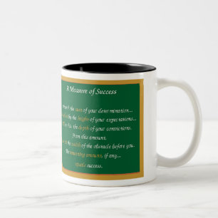 Maß Erfolgs-Inspirationen Zweifarbige Tasse
