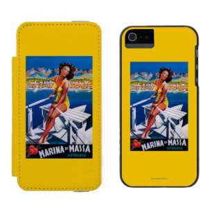 Massa Jachthafen-Reise-Plakat Incipio Watson™ iPhone 5 Geldbörsen Hülle