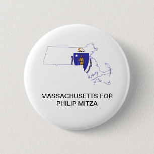 MASSACHUSETTEN für Philip Mitza GOVERNOR Button