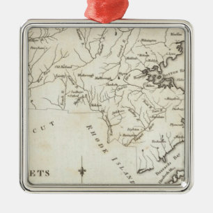 Massachusetts 2 ornament aus metall