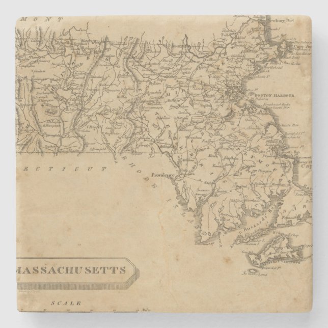Massachusetts 5 steinuntersetzer (Vorderseite)