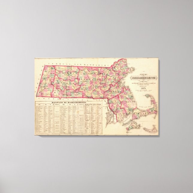 Massachusetts 7 leinwanddruck (Vorderseite)