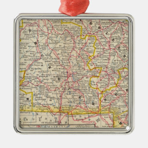 Massachusetts 8 ornament aus metall