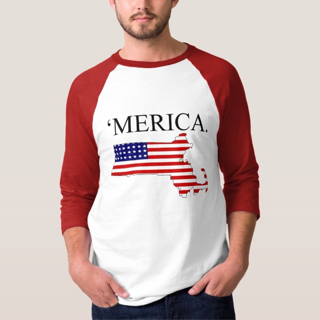 Massachusetts Amerika T-Shirt (Vorderseite)