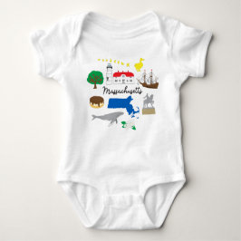 Massachusetts Baby Bodysuit Strampler