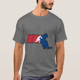 Massachusetts Basketball USA Farben T-Shirt