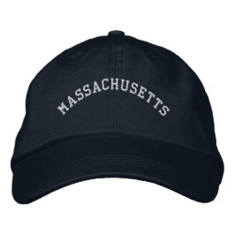 Massachusetts bestickte Cap Navy Blau Kappe