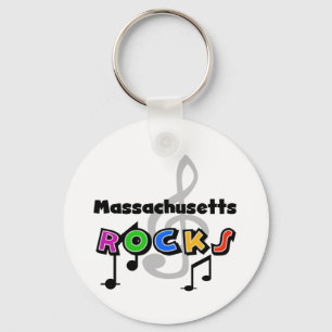 Massachusetts-Felsen Schlüsselanhänger