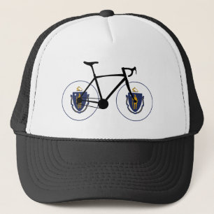 Massachusetts Flag Cycling Truckerkappe