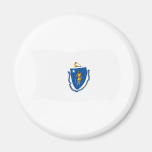 Massachusetts-Flagge-Magnet Magnet