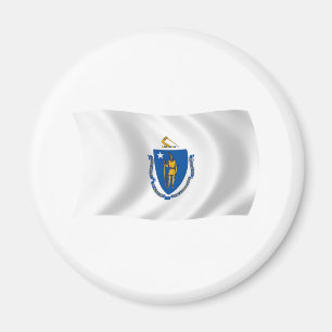 Massachusetts-Flagge-Magnet Magnet