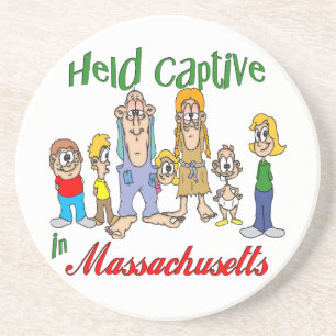 Massachusetts Funny Trailer Park Sandstone Unterse Getränkeuntersetzer