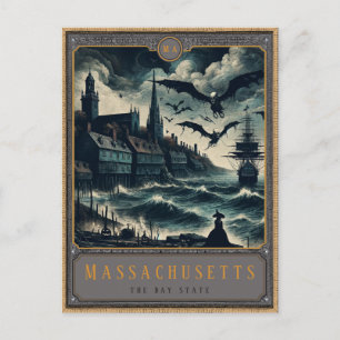 Massachusetts Gothic Art Postkarte