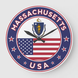 Massachusetts Große Wanduhr