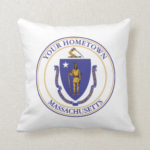 Massachusetts-Hometown personifizieren Kissen