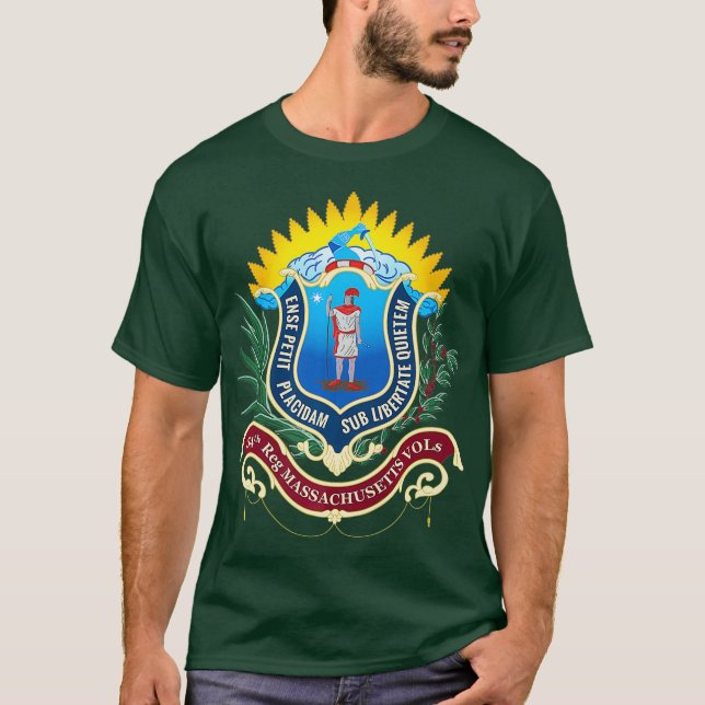Massachusetts Infantry Regiment African T-Shirt (Vorderseite)
