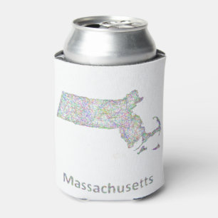 Massachusetts-Karte Dosenkühler