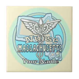 Massachusetts Krankenpfleger Caduceus Kachel
