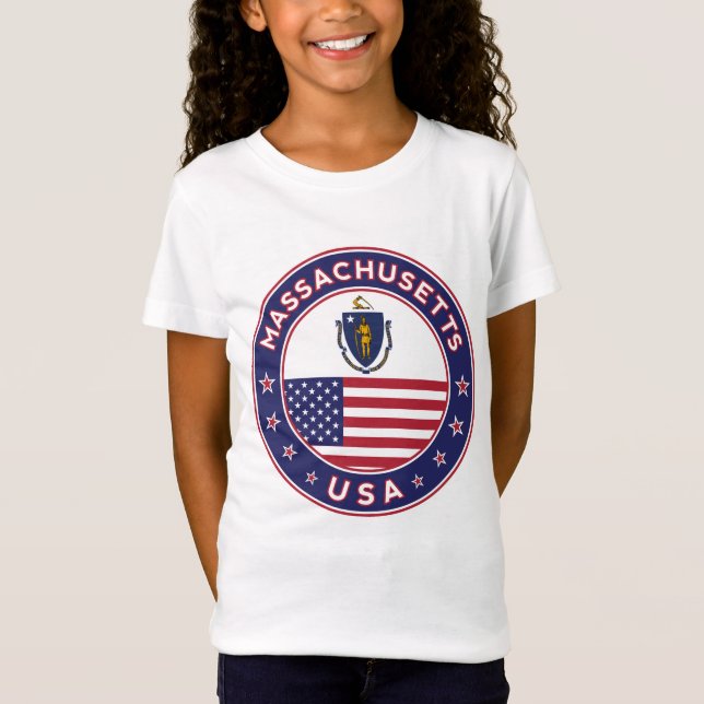 Massachusetts, Massachusetts T - Shirt, Legierung T-Shirt (Vorderseite)
