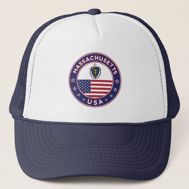 Massachusetts, Massachusetts T - Shirt, Legierung Truckerkappe (Vorderseite)
